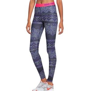 EUC Nike Pro Tribal Print Nordic Leggings (M)